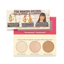 Laden Sie das Bild in den Galerie-Viewer, The Manizer Sisters - AKA the &quot;Luminizers” Highlighter Palette - American Dollhouse